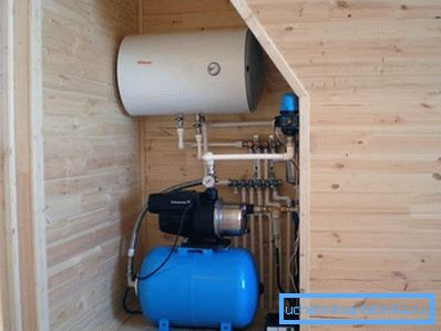Equipment for water supply to the house. Equipment for water supply to the house.