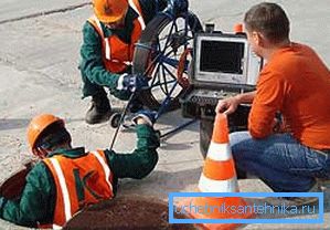 Equipment for teleinspection pipelines