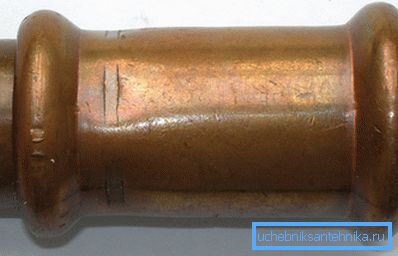Crimped press fitting Crimped press fitting