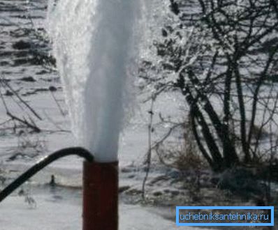 The use of high pressure can be a very effective method of pumping - it is usually used when reanimation of a well. The use of high pressure can be a very effective method of pumping - it is usually used when reanimation of a well.