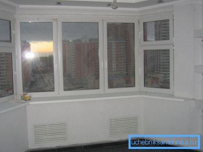 One of the options how to close the radiator drywall battery One of the options how to close the radiator drywall battery