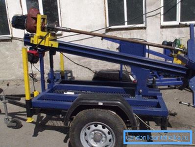 One of the variants of the factory drilling rig for small wells One of the variants of the factory drilling rig for small wells