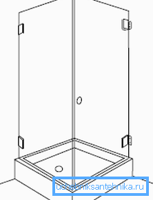One wall and door