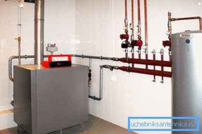 Single-circuit boiler with a boiler indirect water heating. Single-circuit boiler with a boiler indirect water heating.