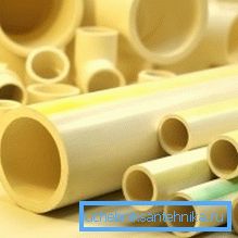 PVC single pipe for heating