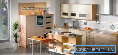 The design of the ventilation box in the kitchen fits perfectly into the interior The design of the ventilation box in the kitchen fits perfectly into the interior