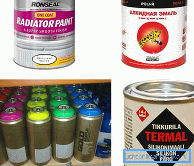 Coloring of radiators and pipelines is carried out with special heat-resistant paints. Coloring of radiators and pipelines is carried out with special heat-resistant paints.
