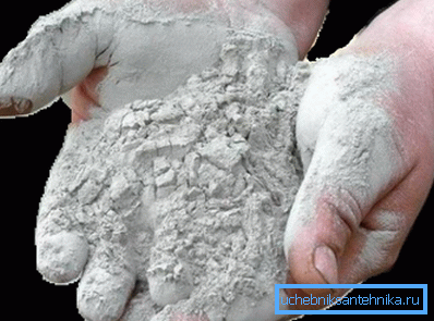 Remaining cement does not need to be flushed down the toilet.
