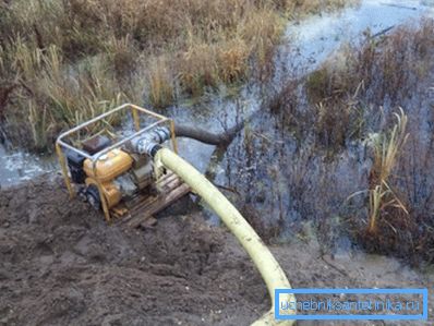 Drainage of marshland Drainage of marshland