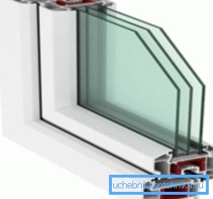 The amount of heat leaving the window depends on the number of glasses in the window.