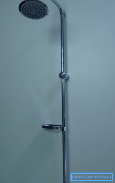 Separate shower stand with rain shower without mixer Separate shower stand with rain shower without mixer