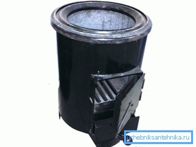 Separate firebox simplifies transportation and loading of the structure Separate firebox simplifies transportation and loading of the structure