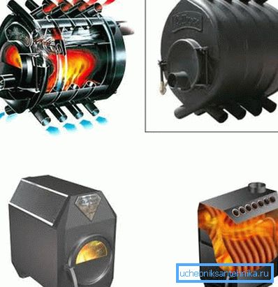 Heating furnaces for a country house of metal Heating furnaces for a country house of metal