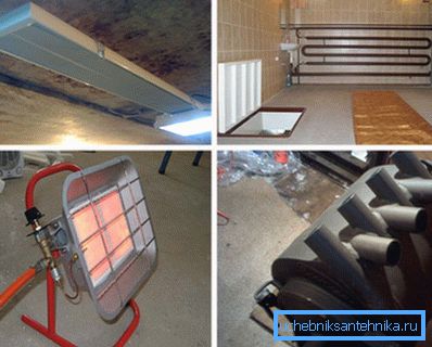 Heating systems for the garage can be of different types Heating systems for the garage can be of different types