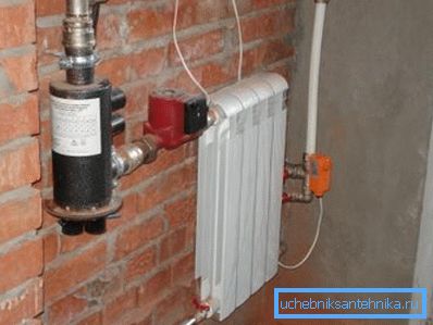 Heating of the garage by an electric boiler of the electrode type Heating of the garage by an electric boiler of the electrode type