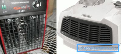 Electric heating of the garage using fan heaters Electric heating of the garage using fan heaters