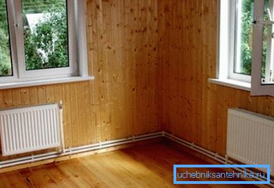 Heating of the corner rooms should be intensified. Heating of the corner rooms should be intensified.
