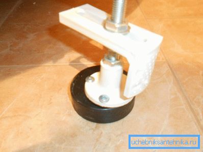 Adjusted and fixed supports Adjusted and fixed supports