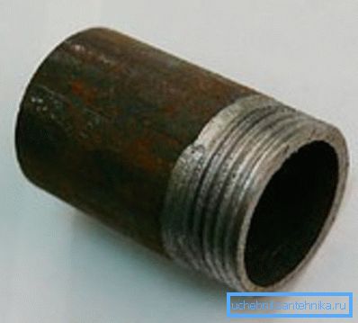 A piece of pipe of this type with threaded A piece of pipe of this type with threaded