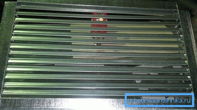 Galvanized grill Galvanized grill
