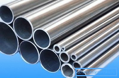 Galvanized pipes for water supply of different types Galvanized pipes for water supply of different types