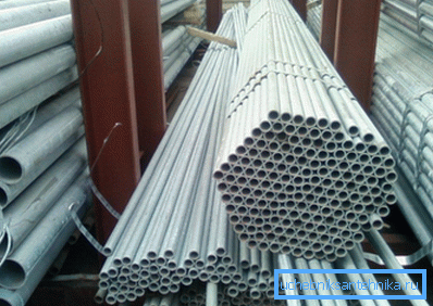 Galvanized water pipes. Galvanized water pipes.