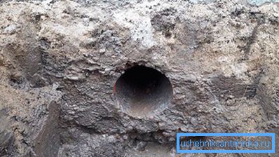 Hole in the foundation