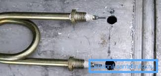 Holes for heating elements must match with its fittings