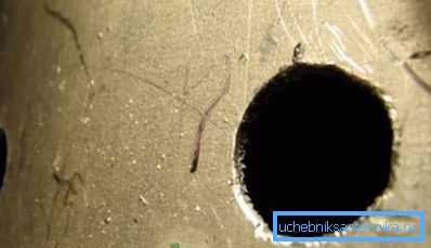 Holes in the metal tank under the heater