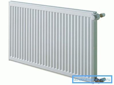 Kermi panel heating radiators with a cavity between the plates