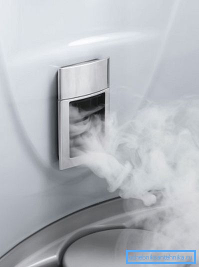 Steam generator in action Steam generator in action