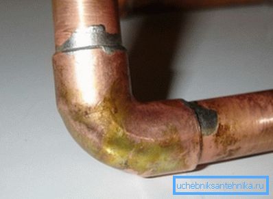 Tin solder joint