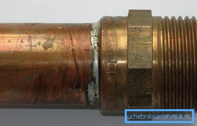 Solder connection. Solder connection.