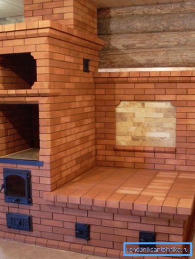 Oven with large stove bench and hob Oven with large stove bench and hob