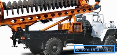 Mobile drill for large bore holes Mobile drill for large bore holes