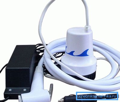 Portable water heater for a summer shower. It can be used in any capacity Portable water heater for a summer shower. It can be used in any capacity