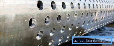 Perforated filter tube Perforated filter tube