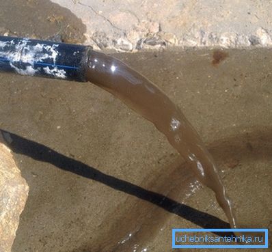 The first batch of water from a new well is always turbid. The first batch of water from a new well is always turbid.