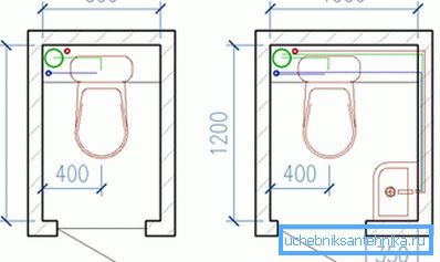 Toilet layout with sink in the corner Toilet layout with sink in the corner