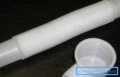 Plastic corrugation for shower Plastic corrugation for shower