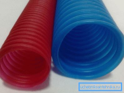 Plastic corrugated pipe for heating Plastic corrugated pipe for heating
