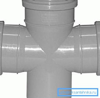 Plastic crosspiece for tie-in riser Plastic crosspiece for tie-in riser