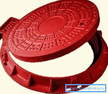 Plastic cover on the well