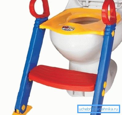 Plastic stand for the toilet for children Plastic stand for the toilet for children