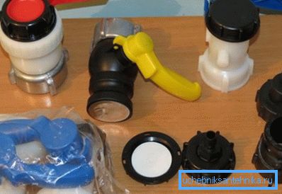 Plastic valves and adapters for Eurocup Plastic valves and adapters for Eurocup