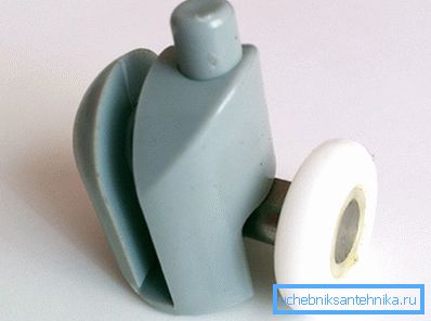 Plastic single roller for shower Plastic single roller for shower