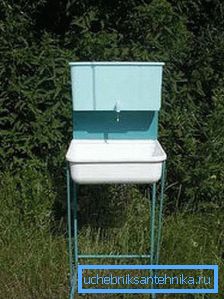 Plastic washstand with the crane for giving Plastic washstand with the crane for giving