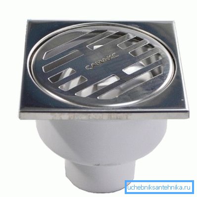 Plastic ladder with stainless steel grate