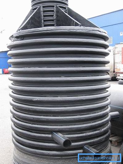 Plastic water well.