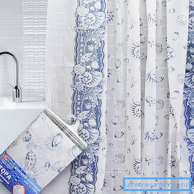 Plastic curtain. Plastic curtain.
